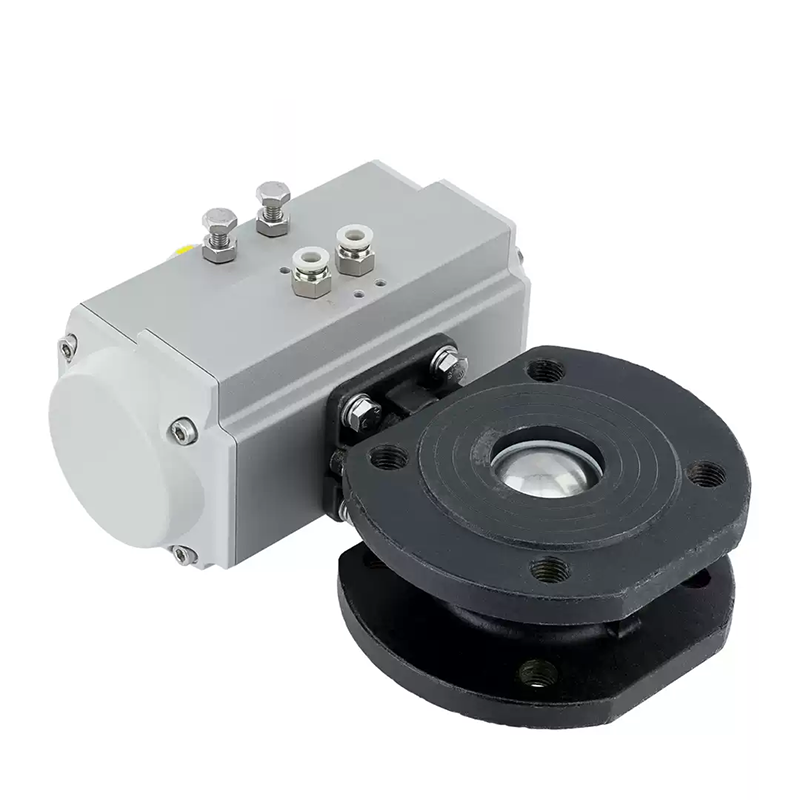 Pneumatic Wafer Carbon Steel Ball Valve WCB material